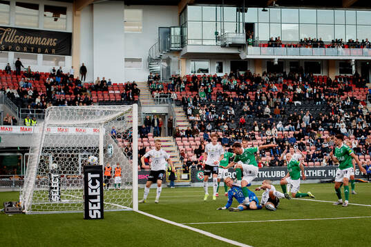 Brages Filip Trpcevski gör 3-3 på Örebros målvakt Malte