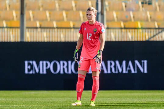 Goalkeeper Jennifer Falk of Sweden