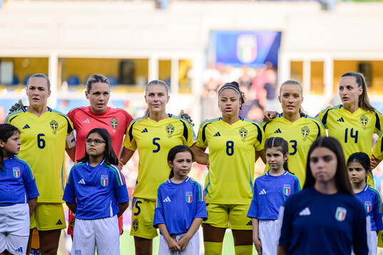Magdalena Eriksson , goalkeeper Jennifer Falk , Amanda