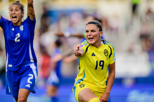 Johanna Rytting Kaneryd of Sweden reacts