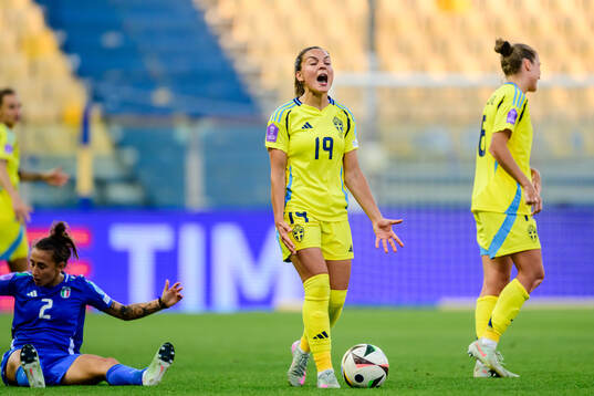 Johanna Rytting Kaneryd of Sweden reacts