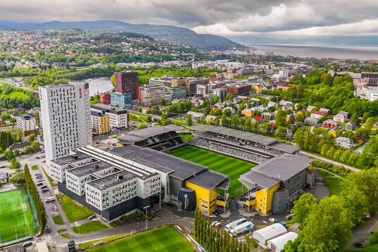 General view of Lerkendal stadion