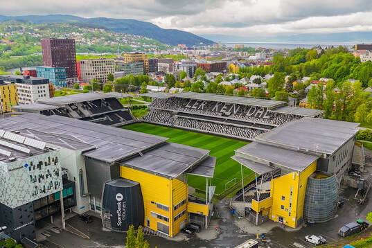 General view of Lerkendal stadion