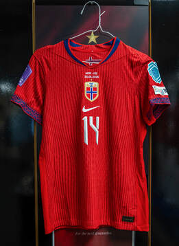 The kit of Ada Hegerberg of Norway in the dressing room