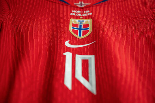 The kit of Caroline Graham Hansen of Norway in the dressing