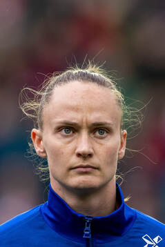 Caroline Graham Hansen of Norway line up