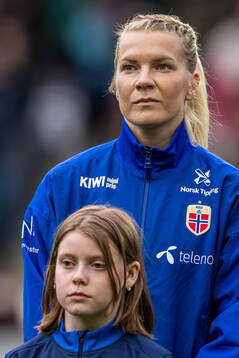 Ada Hegerberg of Norway line up