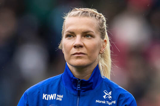 Ada Hegerberg of Norway line up