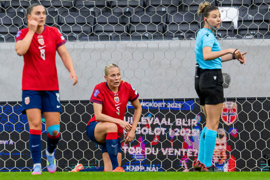 Guro Bergsvand of Norway in pain