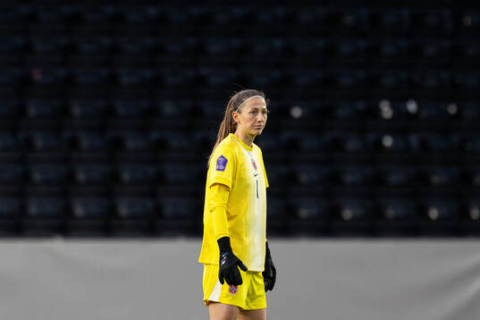 Goalkeeper Cecilie Fiskerstrand of Norway