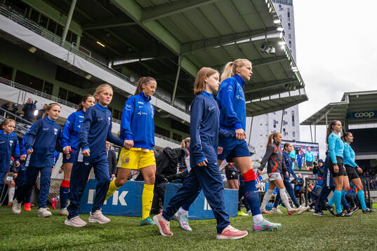 Goalkeeper Cecilie Fiskerstrand and Ada Hegerberg of Norway