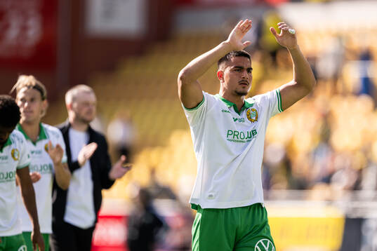 Hammarbys Jusef Erabi jublar