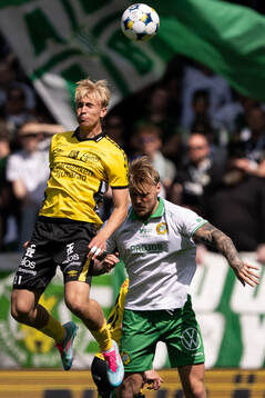 Elfsborgs Leo Östman och Hammarbys Victor Eriksson