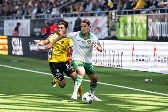 Elfsborgs Besfort Zeneli och Hammarbys Markus Karlsson