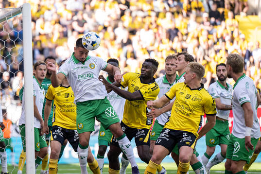 Hammarbys Jusef Erabi och Elfsborgs Ibrahim Buhari