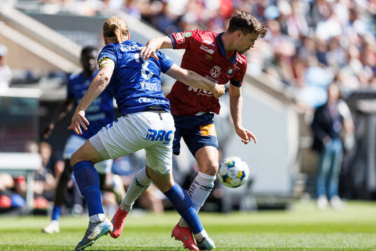 Trelleborgs Charlie Weberg och Örgrytes Daniel Paulson