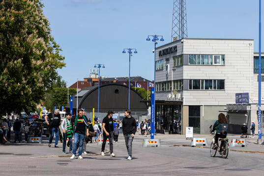 Exteriör vy av Platinumcars Arena