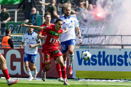 GAISs Amin Boudri och IFK Norrköpings Tim Prica