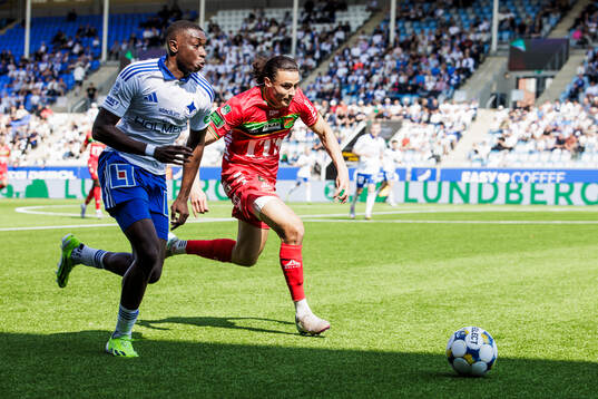 IFK Norrköpings Yahya Kalley och GAISs Amin Boudri