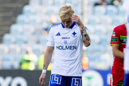 IFK Norrköpings Isak Andri Sigurgeirsson deppar
