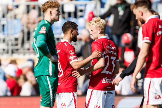 Degerfors Omar Faraj och Alexander Heden Lindskog deppar