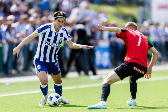 IFK Göteborgs Eman Markovic och Brommapojkarnas Victor Lind