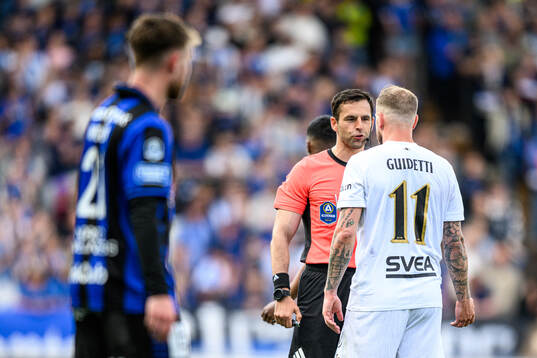 Domare Granit Maqedonci och AIKs John Guidetti