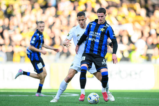 AIKs Filip Benkovic och Sirius Robbie Ure