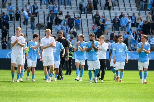 Malmö FFs spelare jublar
