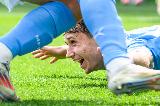 Malmö FFs Kenan Busuladzic jublar