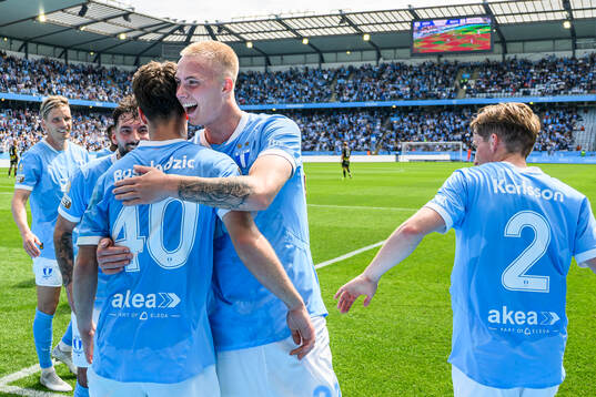 Malmö FFs Kenan Busuladzic jublar