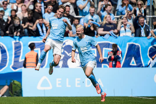 Malmö FFs Johan Karlsson jublar