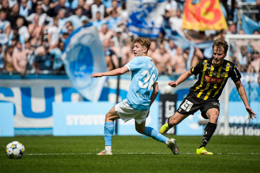 Malmö FFs Hugo Bolin och Häckens Sigge Jansson