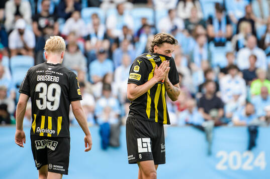 Häckens Isak Brusberg och Silas Andersen deppar