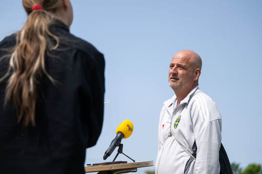Assistant coach Magnus Wikman of the Swedish women’s