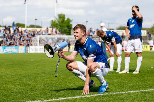 Halmstads Filip Schyberg jublar