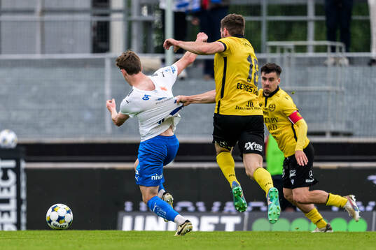 Värnamos Carl Johansson och Mjällbys Jacob Bergström