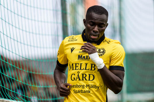 Mjällbys Abdoulie Manneh deppar