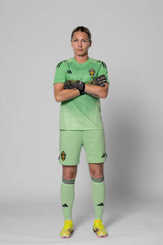 Goalkeeper Jennifer Falk of Sweden poses for a portrait