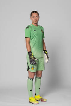 Goalkeeper Jennifer Falk of Sweden poses for a portrait