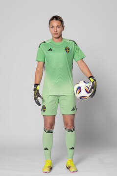 Goalkeeper Jennifer Falk of Sweden poses for a portrait
