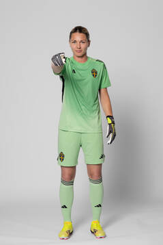 Goalkeeper Jennifer Falk of Sweden poses for a portrait