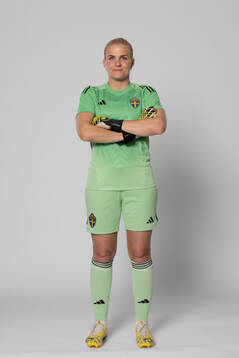 Goalkeeper Emma Holmgren of Sweden poses for a portrait
