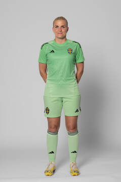 Goalkeeper Emma Holmgren of Sweden poses for a portrait