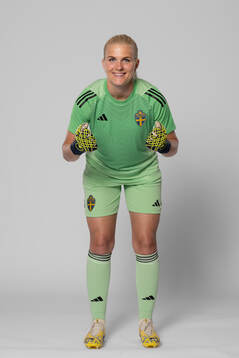 Goalkeeper Emma Holmgren of Sweden poses for a portrait