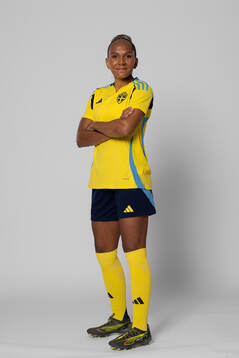 Madelen Janogy of Sweden poses for a portrait