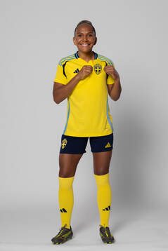 Madelen Janogy of Sweden poses for a portrait