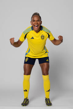 Madelen Janogy of Sweden poses for a portrait