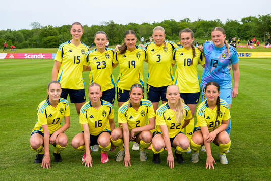 The starting eleven of Sweden