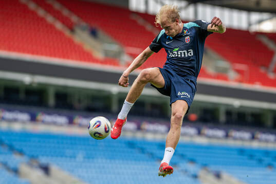 Morten Thorsby of the Norwegian national football team